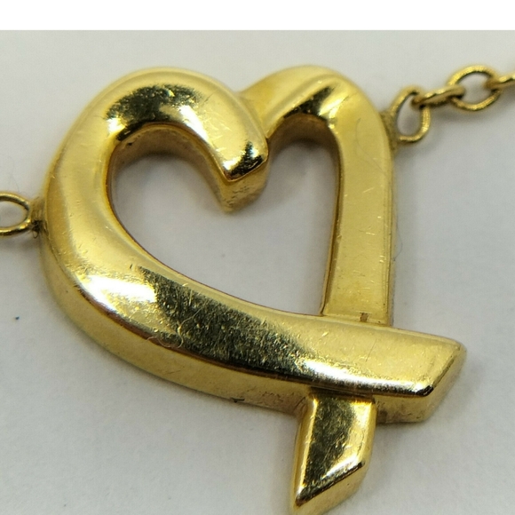 TIFFANY AND CO 💙 DESIGNER Picasso. Material : Yellow 18k GOLD 16 INCH NECKLACE - Picture 6 of 13